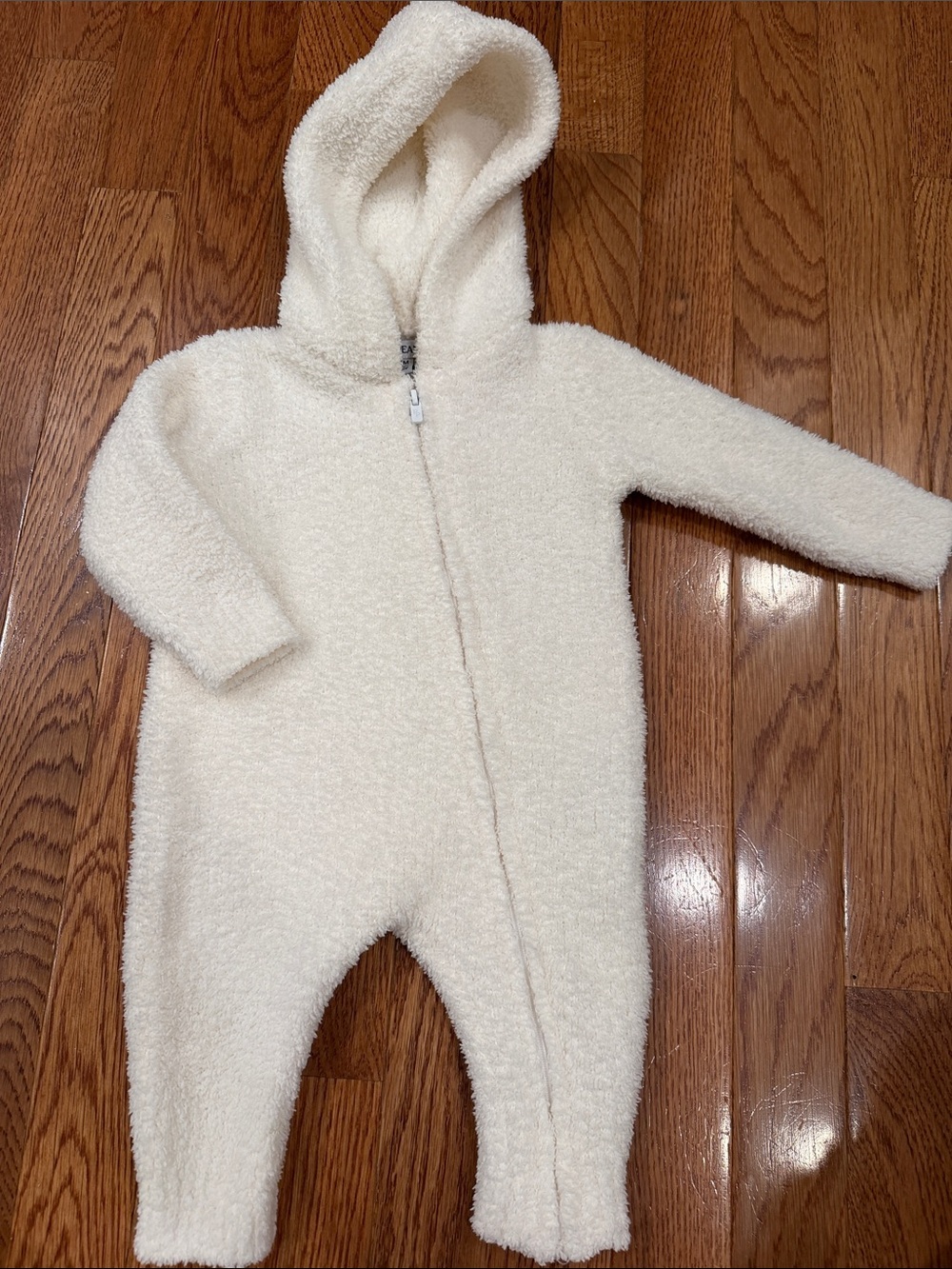 Posh Peanut Sherpa Cream Hooded Bunting